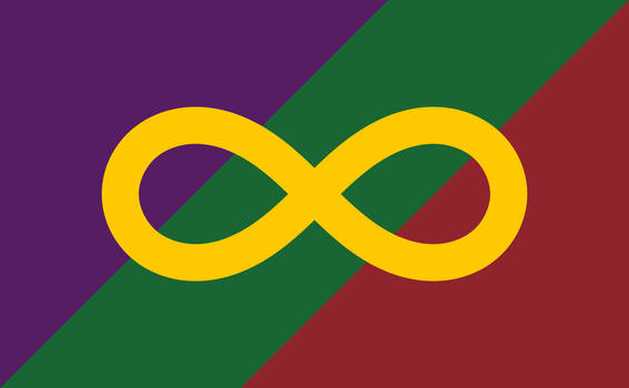 A Flag for Autism Rights (Purple-Green-Red)