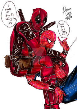 Spideypool: Piggyback Ride