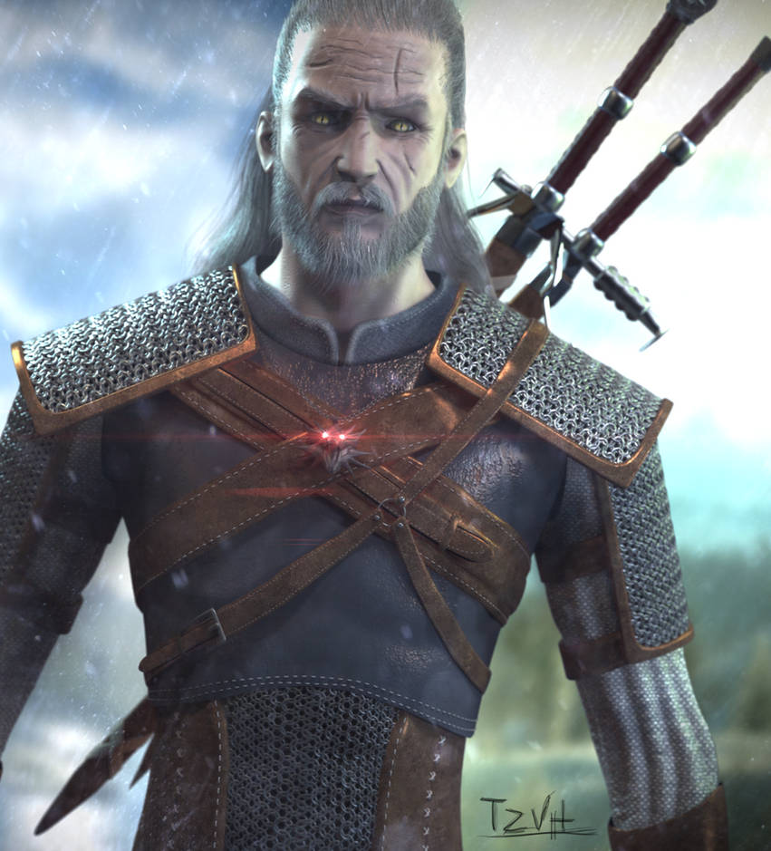 The Witcher 3D sketch by TZVH The Witcher 3D sketch by TZVH