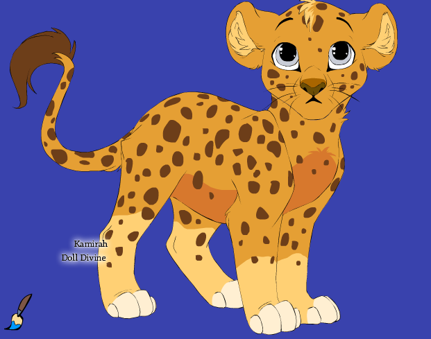 Little Isaac James Jr. as a leapord/lion cub