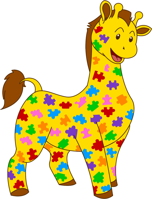 Puzzle Giraffe Design