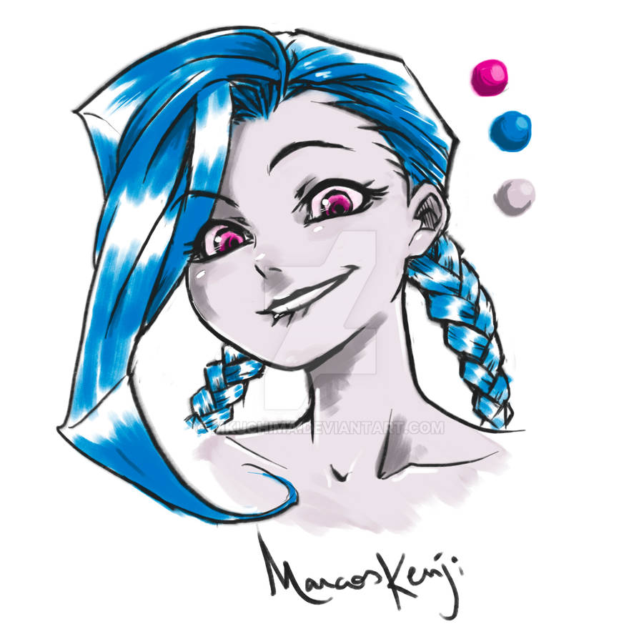 Jinx Portrait v2 by Mkuchima on DeviantArt