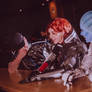 Commander Shepard, Liara and Joker Cosplay
