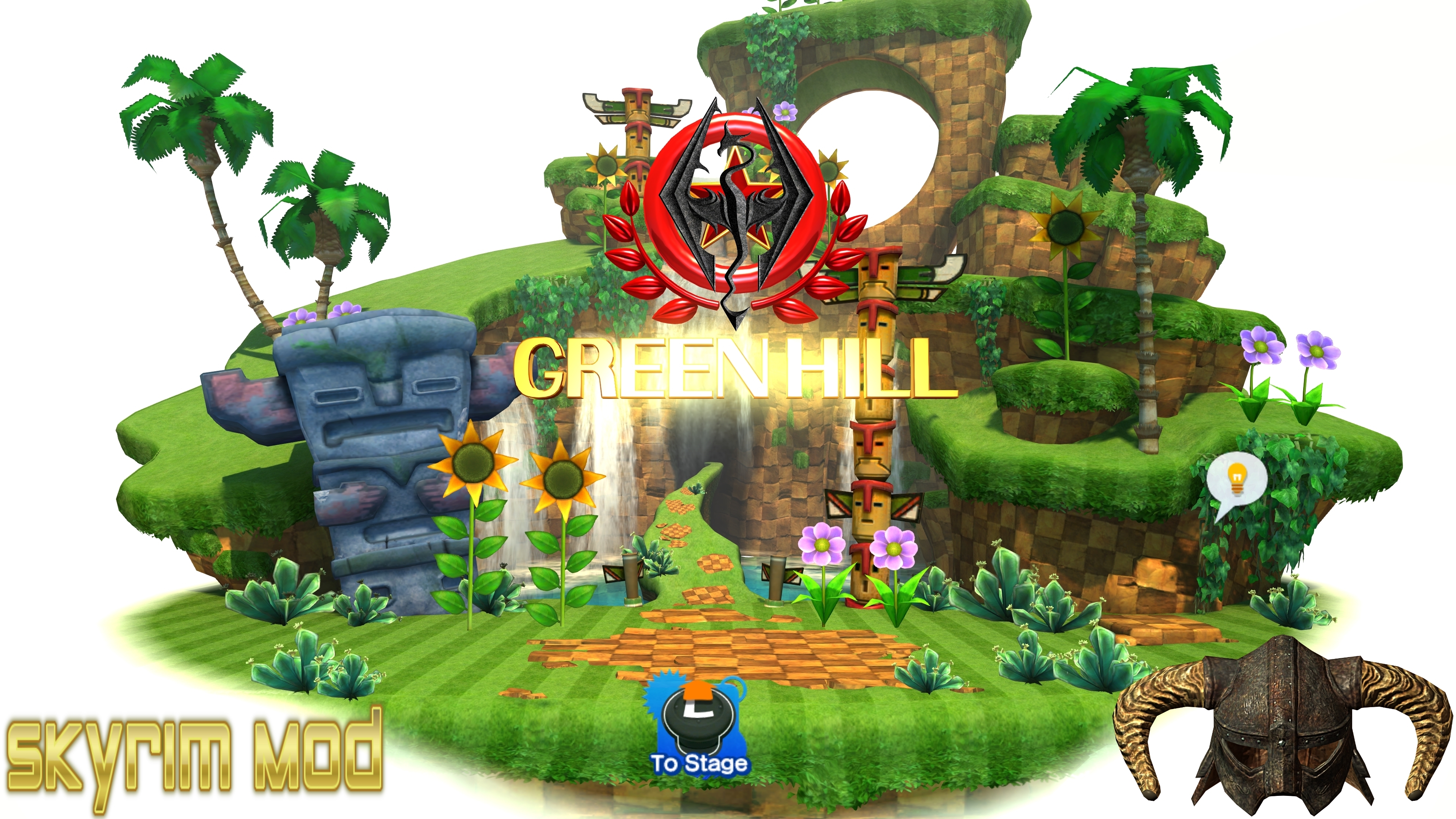 Green Hill Zone Act 2 Mockup by Alex13Art on DeviantArt