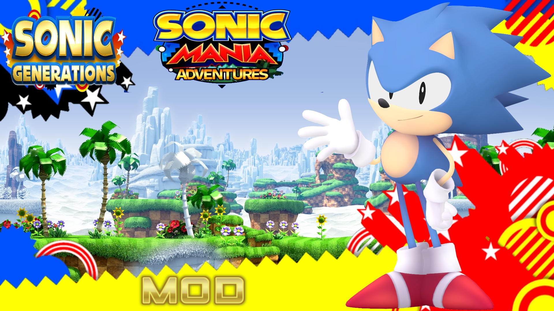 Hyper Sonic in Sonic Mania - Sonic Mania Mods