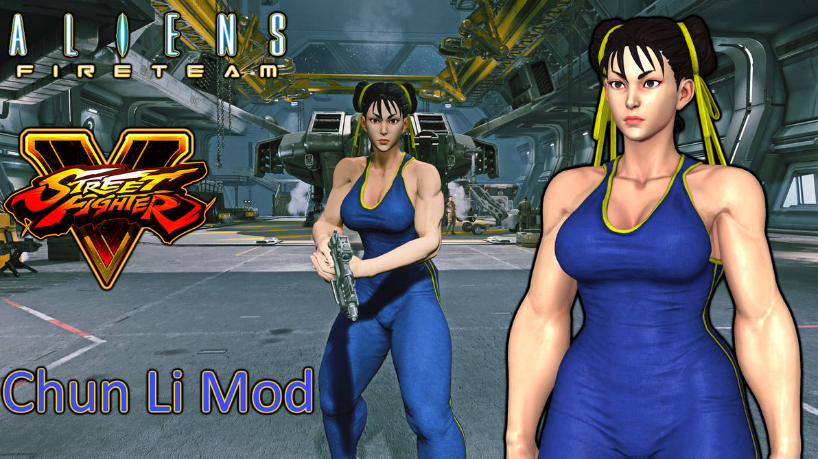 Chunk Li Mod Aliens Fireteam Elite Street Fighter 5 Chun Li Mod by user619 on DeviantArt