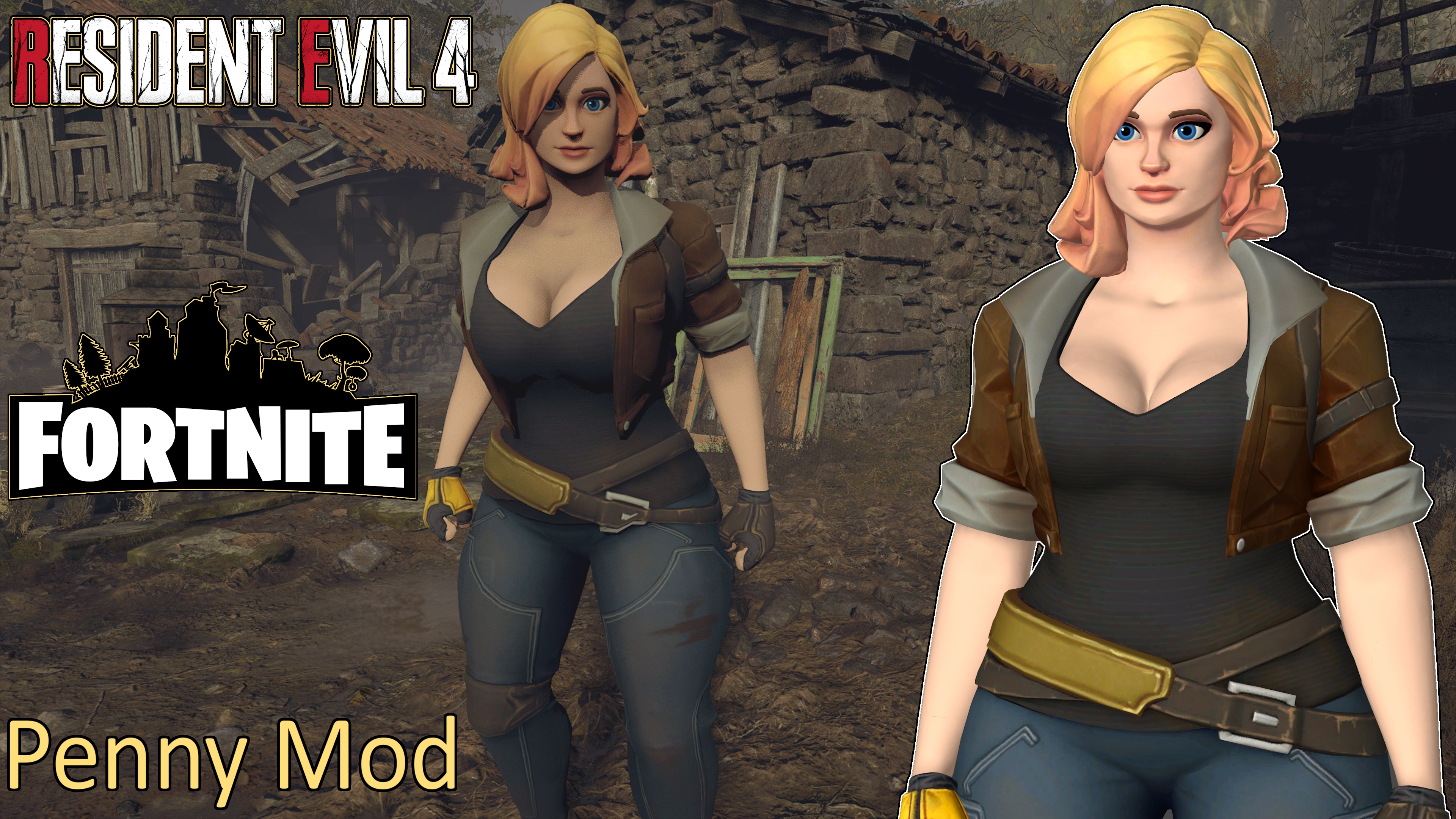 Resident Evil 4 Remake Fortnite Penny Mod by user619 on DeviantArt