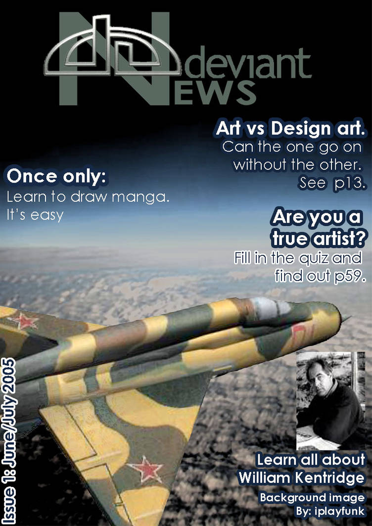Da Magazine DA Magazine Cover by mdt-john on DeviantArt
