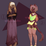 [OPEN] Cat and Bunny Anthro Adopts