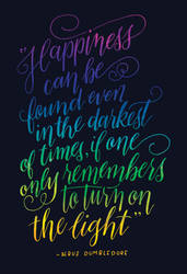 Harry Potter Calligraphy Quote