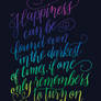 Harry Potter Calligraphy Quote