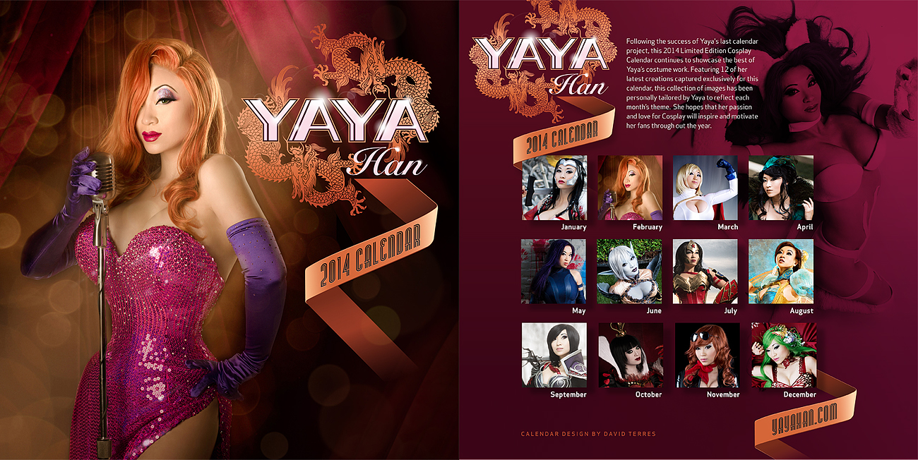Announcing: 2014 Yaya Han Cosplay Calendar