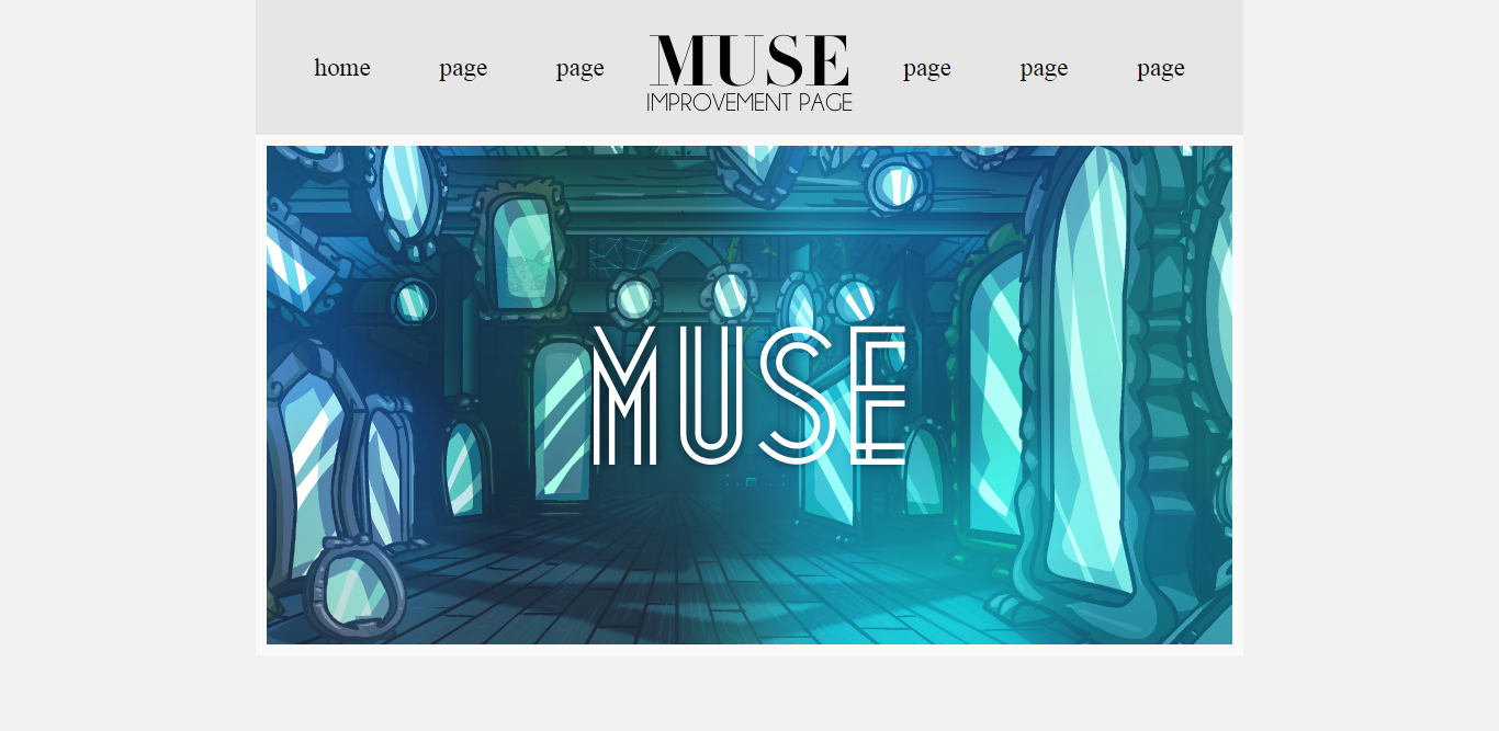 Muse Improvement Page Layout