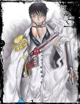 One piece  Vice Admiral Castiel el lobo Lethem