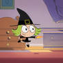 Zouk the little witch tries the element of fire