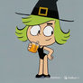 Zouk the little witch drinks honey, but animation