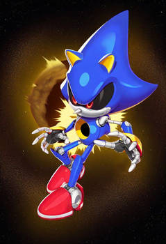 Metal Sonic in space