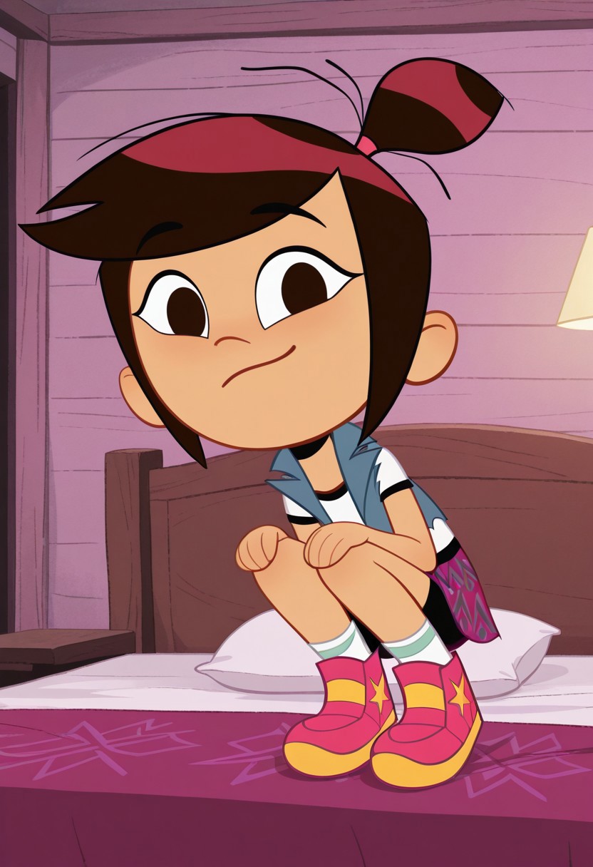 Molly Mcgee on the bed