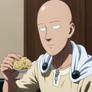 Saitama Eating noodles