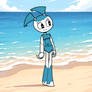 Jenny Wakeman relaxing on the beach 2