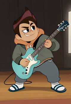 Darryl Mcgee playing the electric guitar