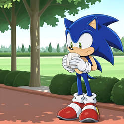 Sonic drinking tea