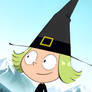 Zouk the little witch walking on the mountains