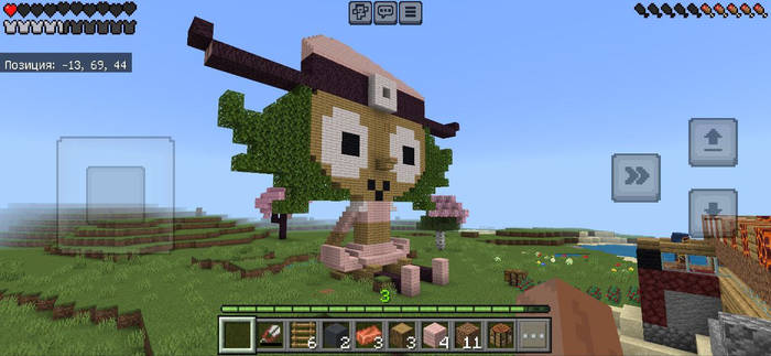 Zouk the ''pink'' witch in Minecraft