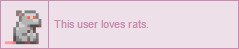 this user loves rats