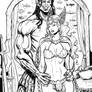 Atlantean Jean Grey and Attuma Atlantis Attacks 2