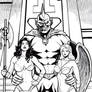 Wonder Woman and Hawkgirl As Despero's Slaves From Justice League