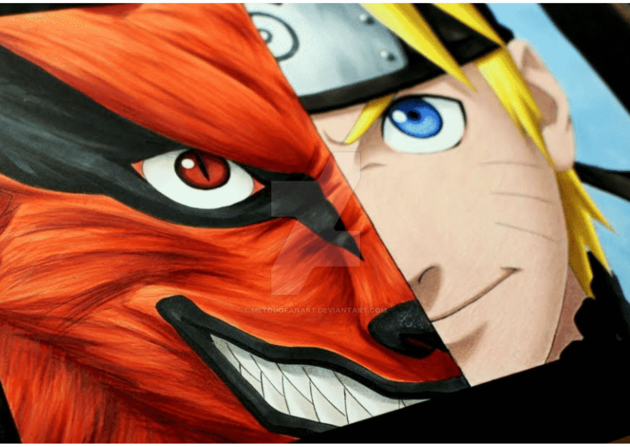 Como Desenhar o Naruto e a Kurama - Passo a Passo - NUNCA SERÁ UM