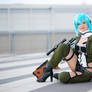 Sinon cosplay Gun gale online