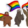 All the Sloths (Progress Flag) - Pride Sloths