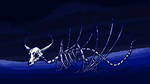 Pixel Skeleton Dragon by CynapsusArt