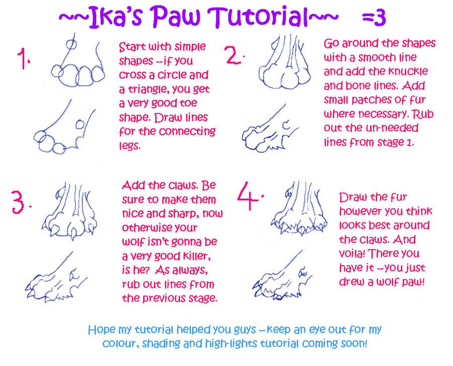 Technikki Paws Ika's Paw Tutorial by Ikanku on DeviantArt
