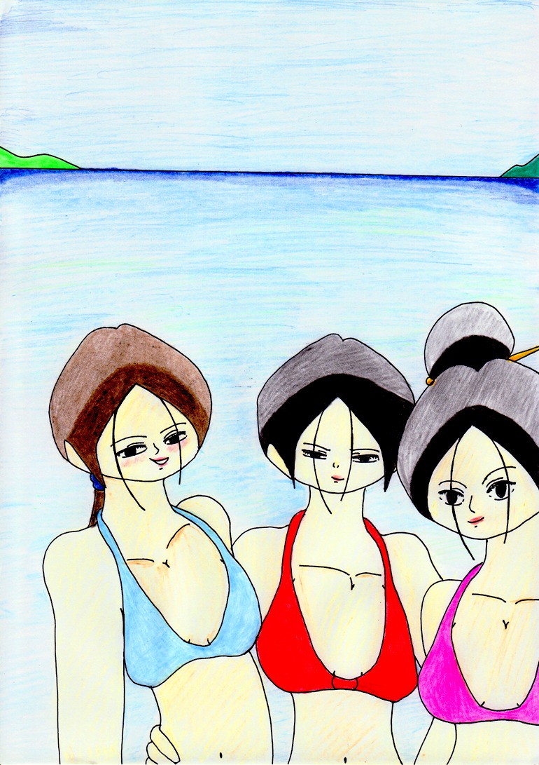 Three Princess At The Beach