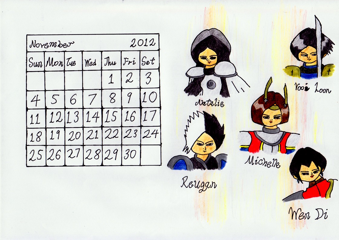 November 2012 Calendar