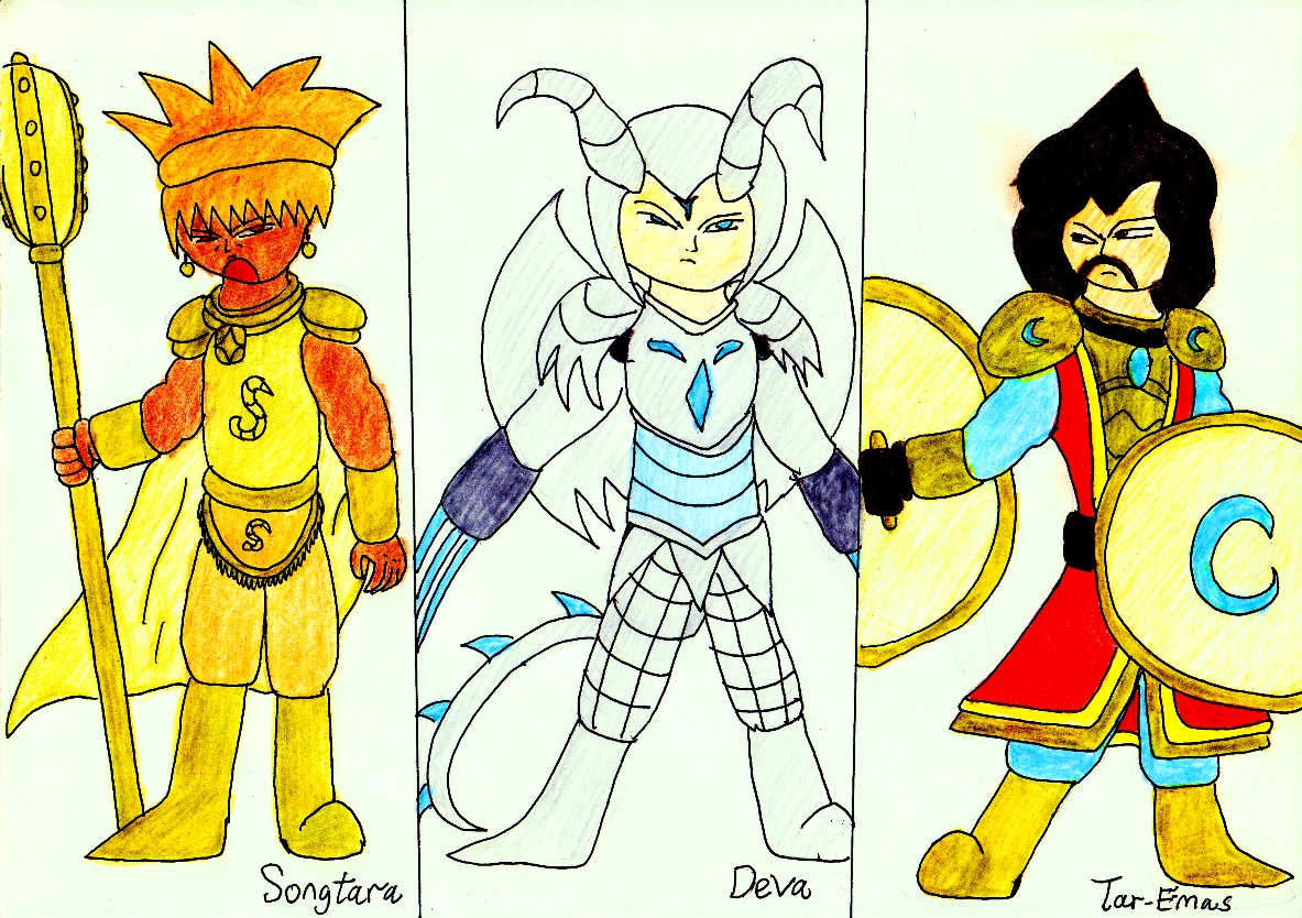 Characters From War Against Antaurus and Star 7