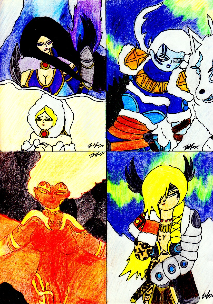 Ladies Artwork From Smite 2