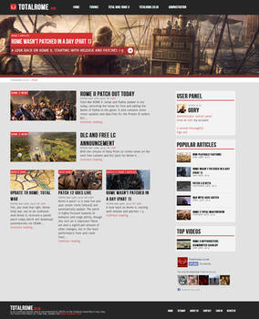 TotalRome: Total war gaming fansite