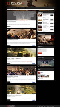 TotalRome: Total war gaming fansite (V2)