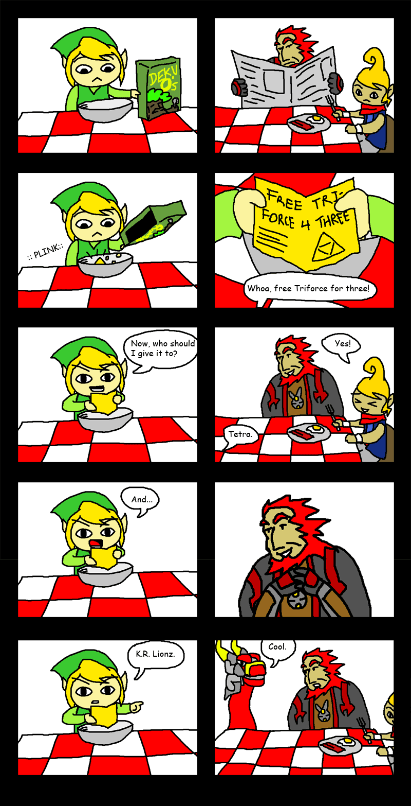 Toon Link gets free triforce