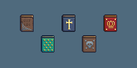 RPG Icon Set : Books (Part 2) by BizmasterStudios on DeviantArt