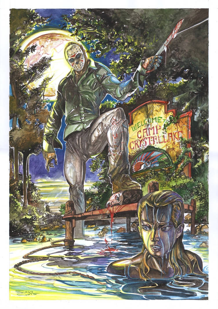Jason Voorhees-Friday 13-color by Francesco-Conte1974 on DeviantArt