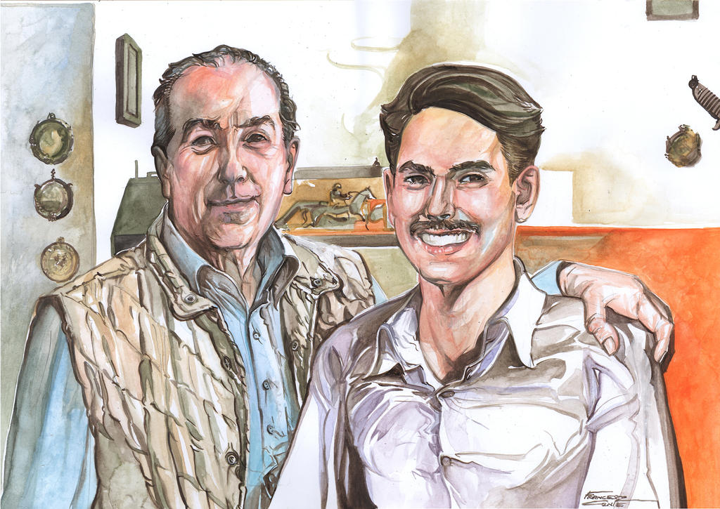 Portrait of Michele Di Girolamo and son by FrancescoConte1974 on