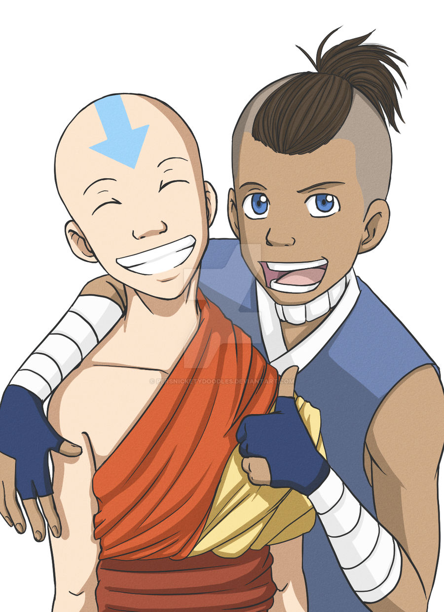A:TLA: Aang and Sokka by PersnicketyDoodles on DeviantArt