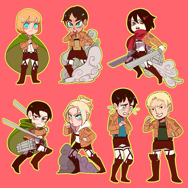 SnK:: Sticker set