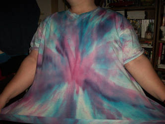 Purple, Pink, and Blue Sunburst Tye Dye Commission
