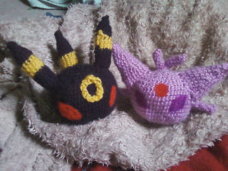 Umbreon and Espeon Chibi